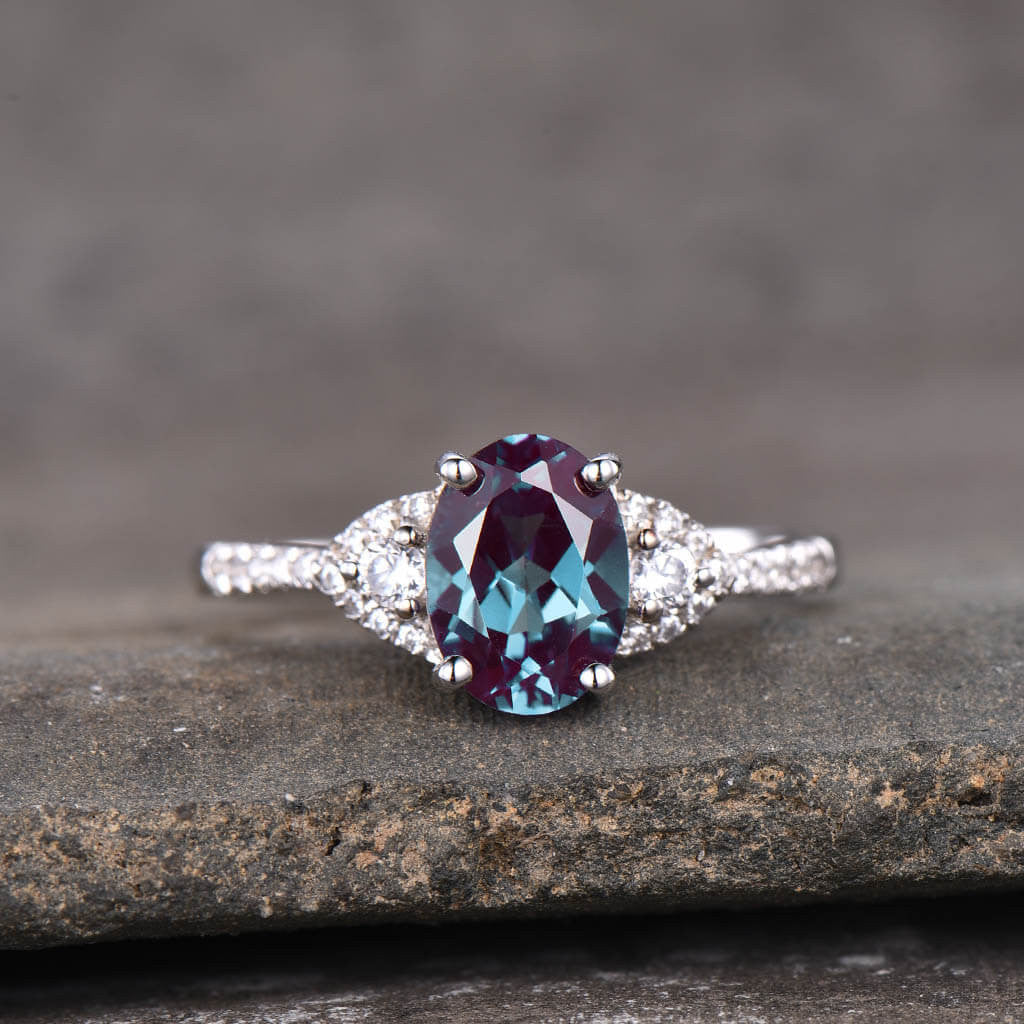 alexandrite engagement ring