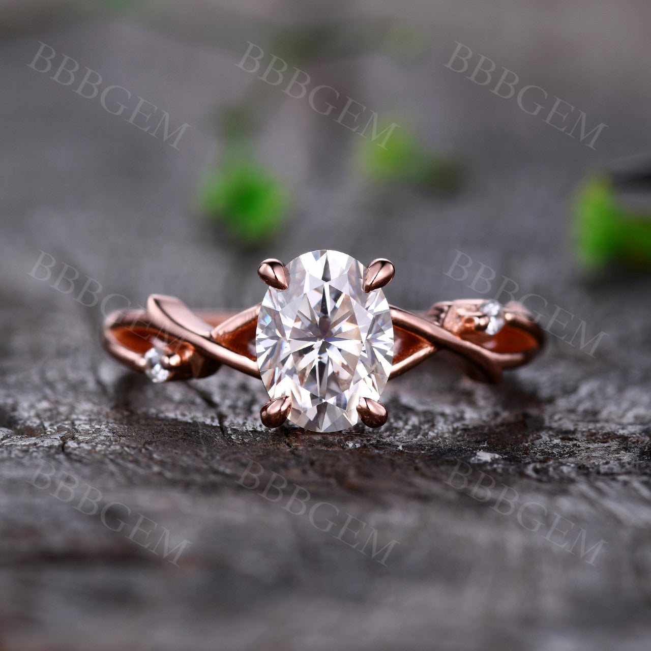 Moissanite Engagement Rings-BBBGEM Moissanite Engagement Rings