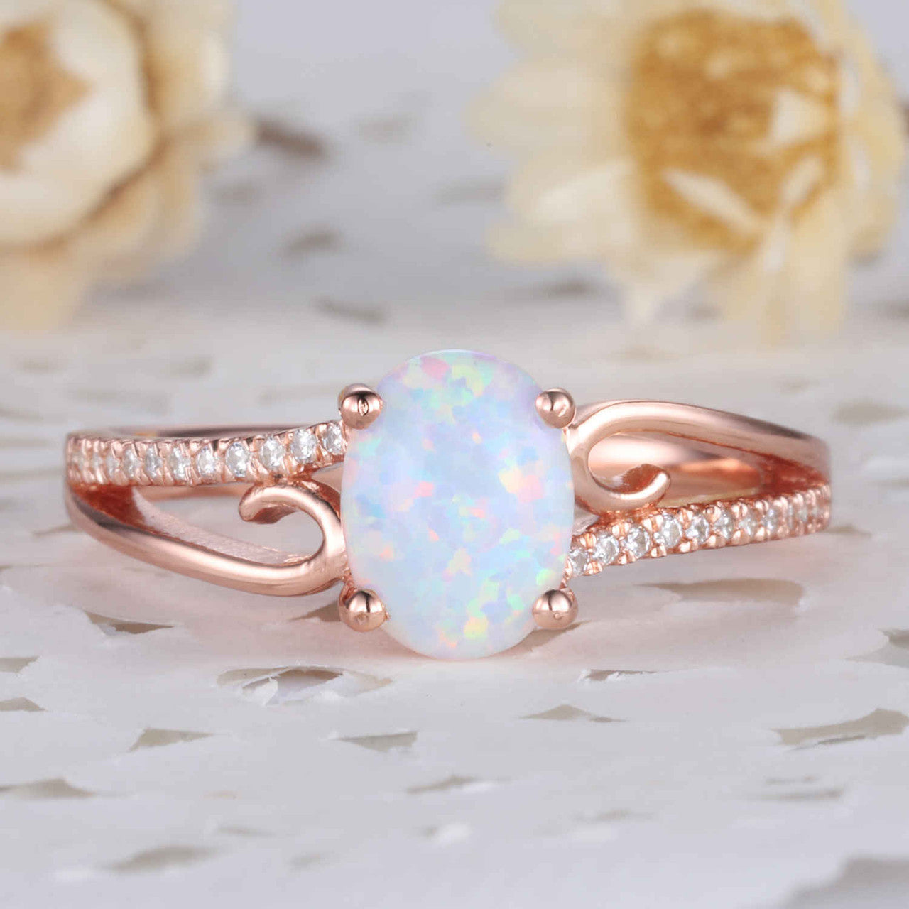 opal wedding ring