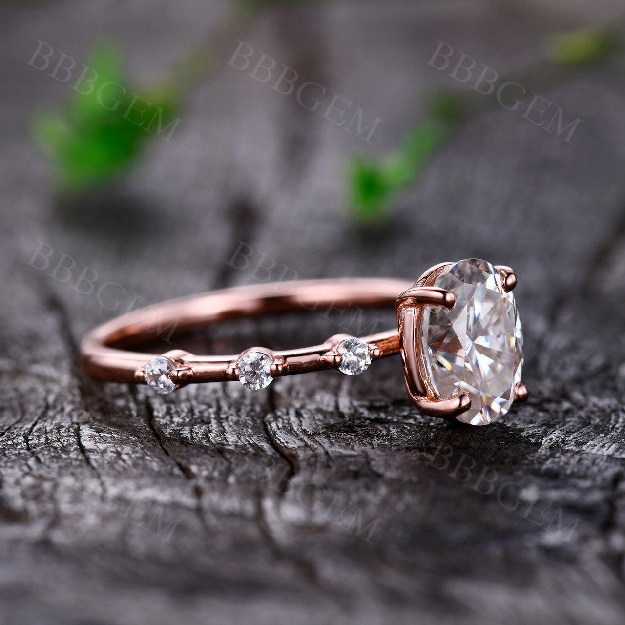 Moissanite Wedding Bands-BBBGEM Moissanite Rings