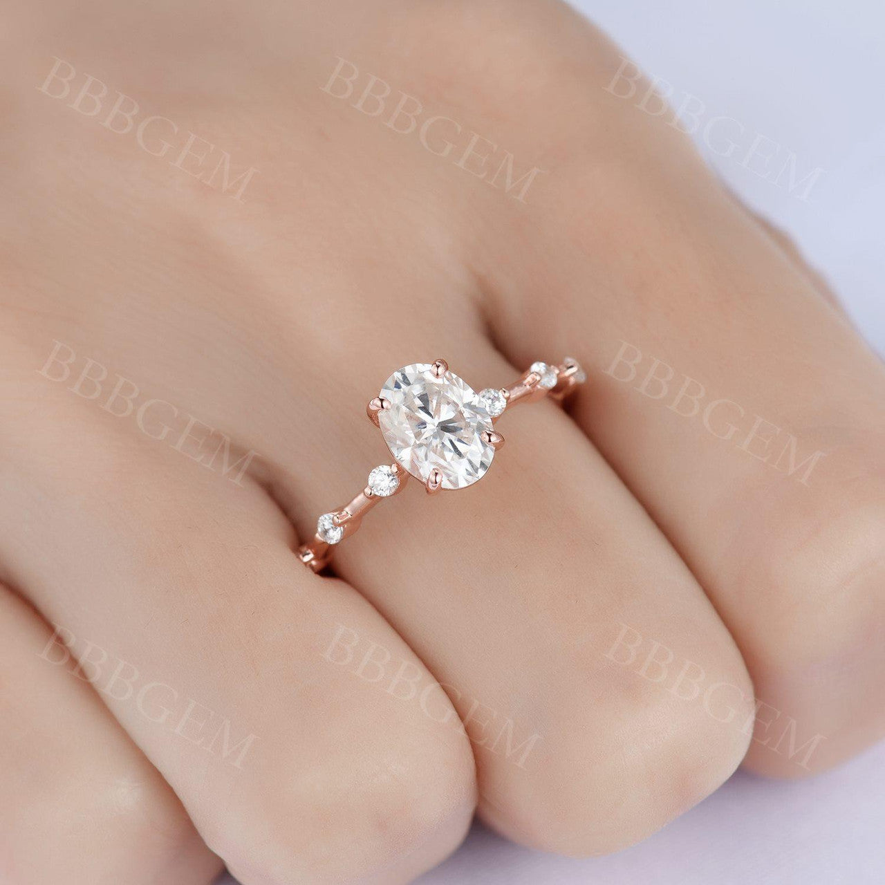 Moissanite Engagement Rings-BBBGEM Moissanite Rings