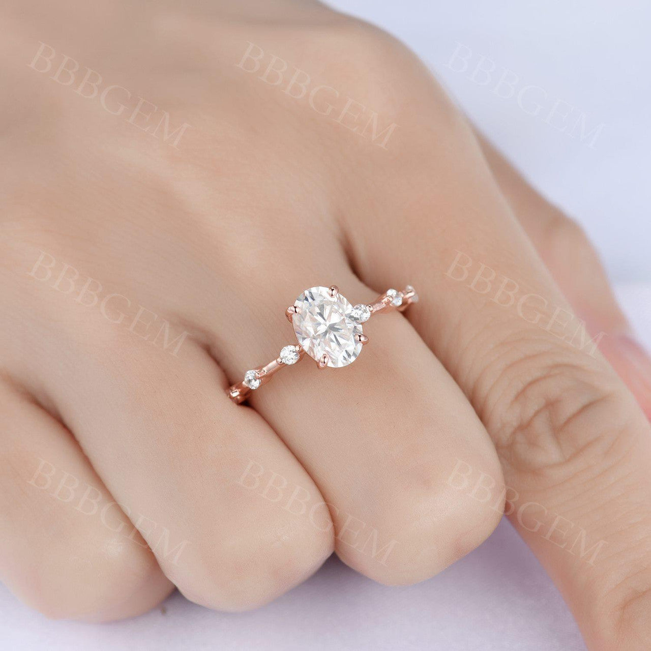 Moissanite Vintage Engagement Rings-BBBGEM Moissanite Rings