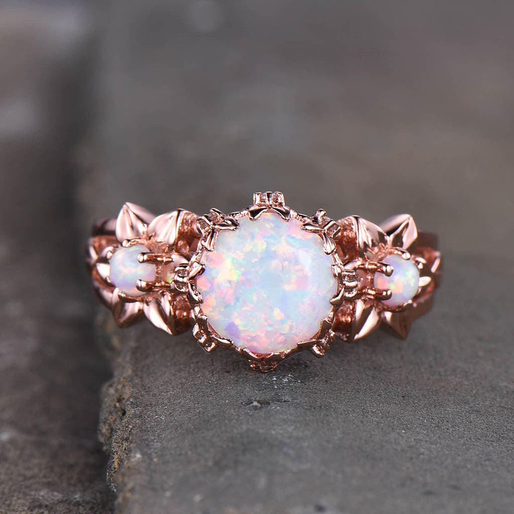 vintage opal engagement rings