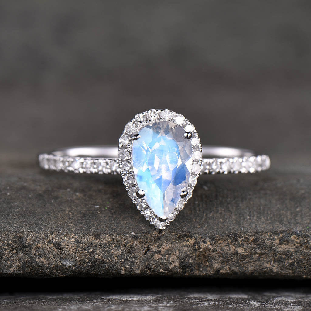 Moonstone Engagement Rings