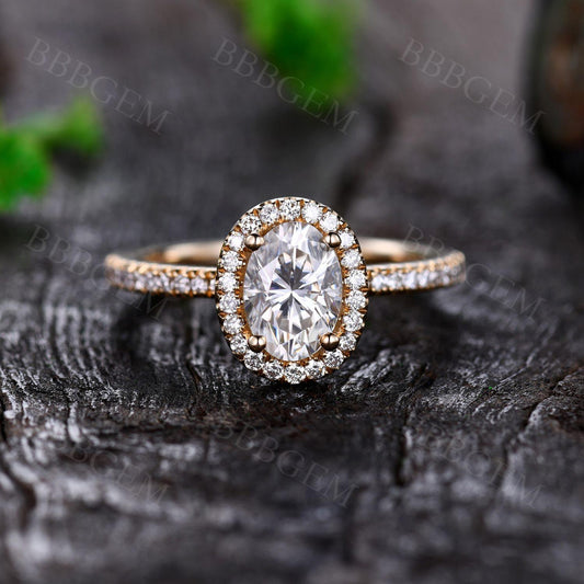 Moissanite Engagement Rings-BBBGEM Moissanite Engagement Rings