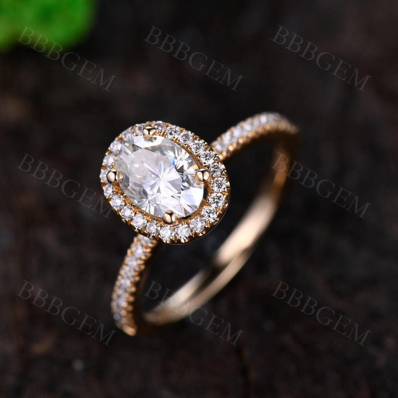 Oval Cut Moissanite-BBBGEM Moissanite Engagement Rings