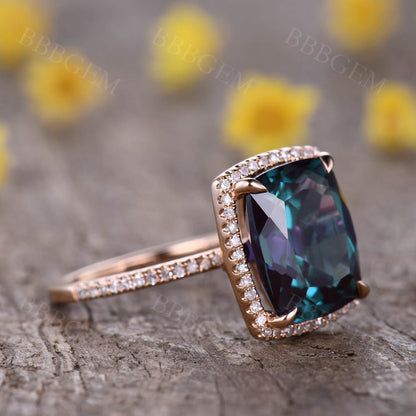 Alexandrite Birthstone Rings-BBBGEM Alexandrite Rings