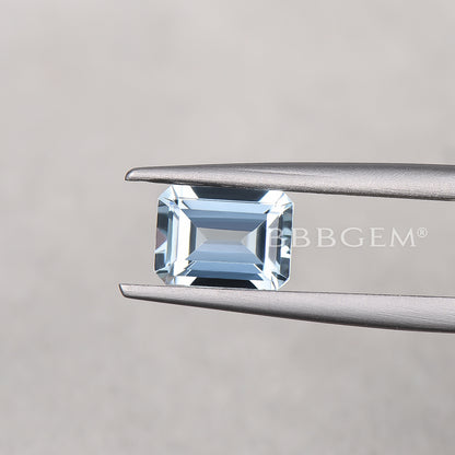 Wholesale Emerald Cut Natural Aquamarine Loose Blue Aquamarine