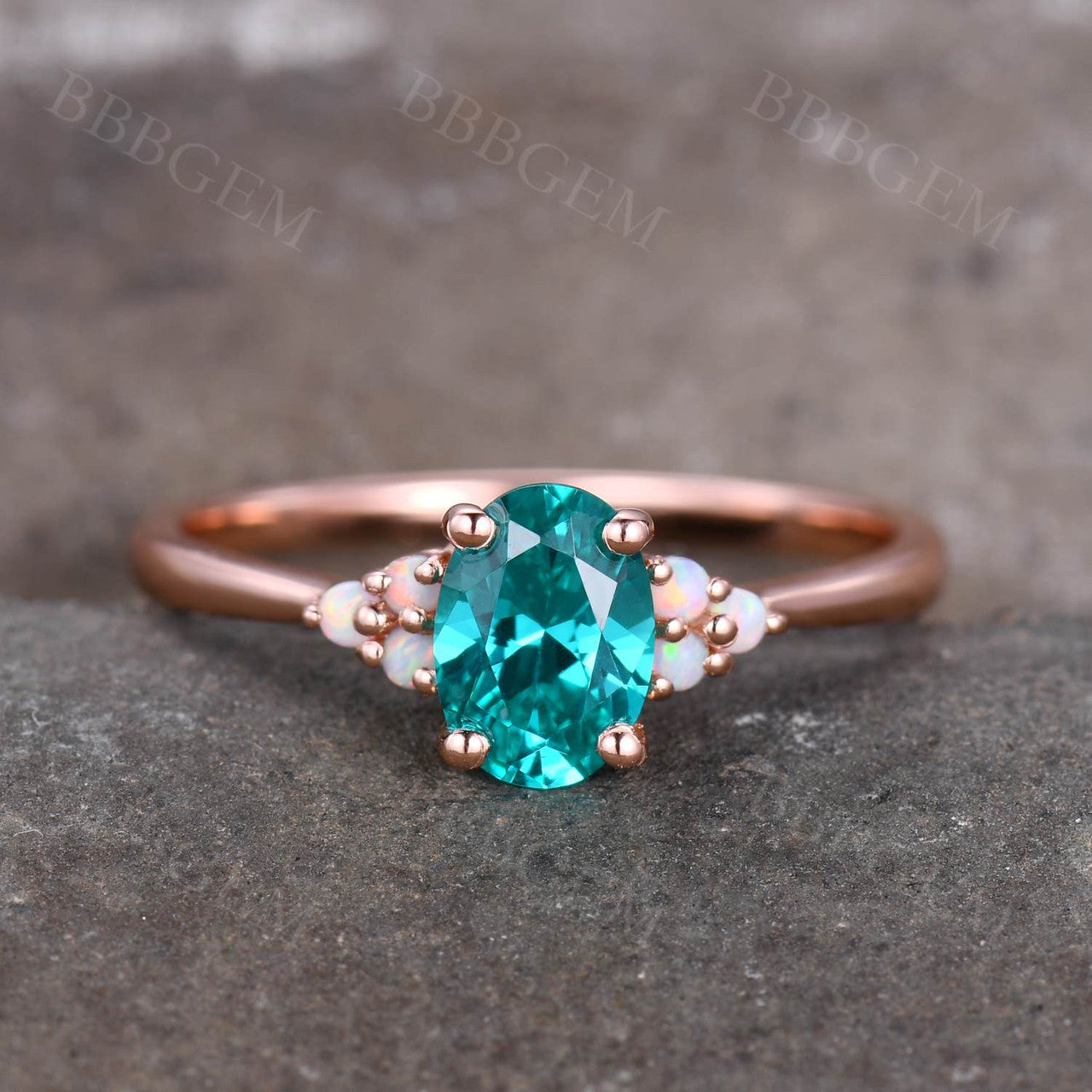 Green Garnet Ring-BBBGEM Green Garnet Ring