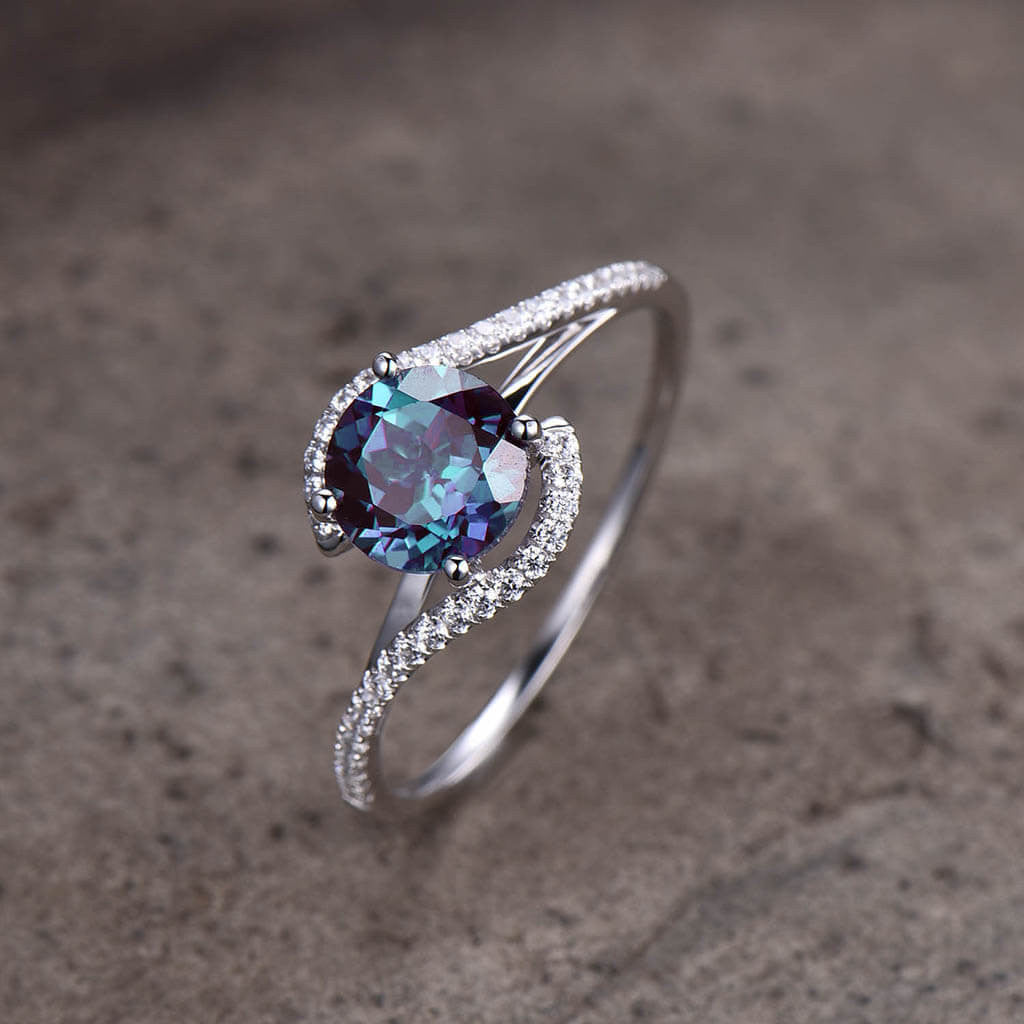 Alexandrite Engagement Ring