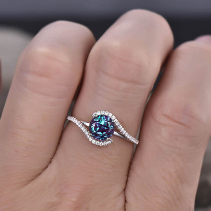 Alexandrite Engagement Ring