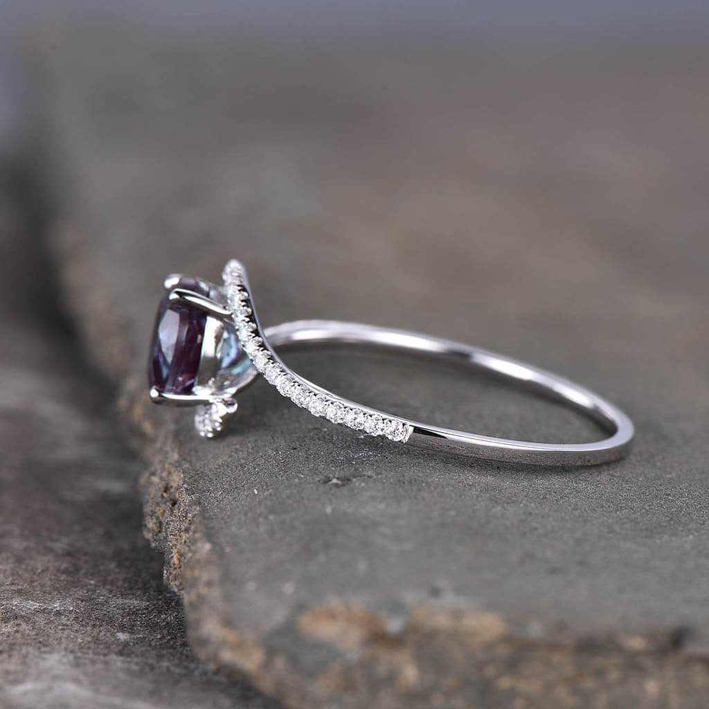 Alexandrite Engagement Ring