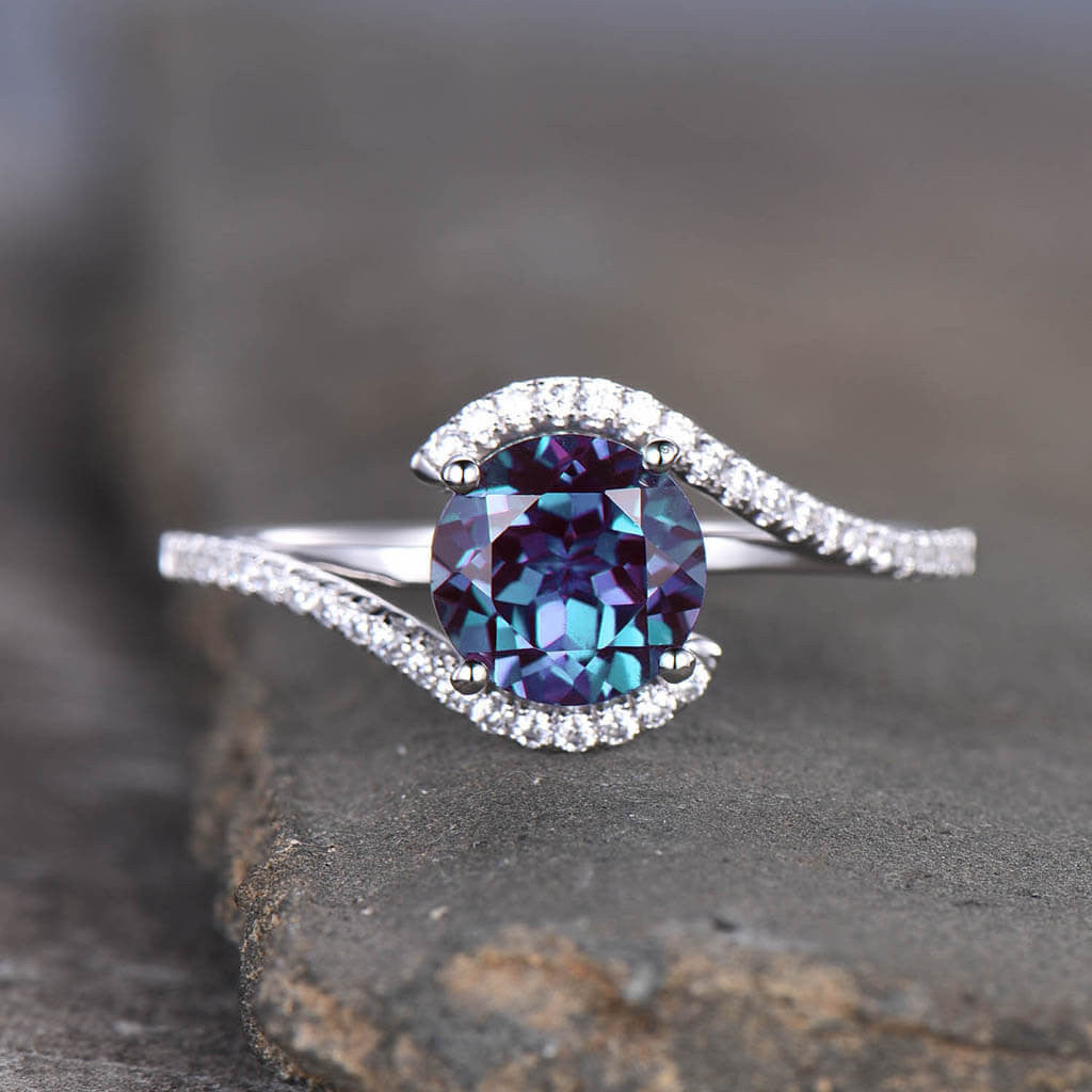 Alexandrite Engagement Ring