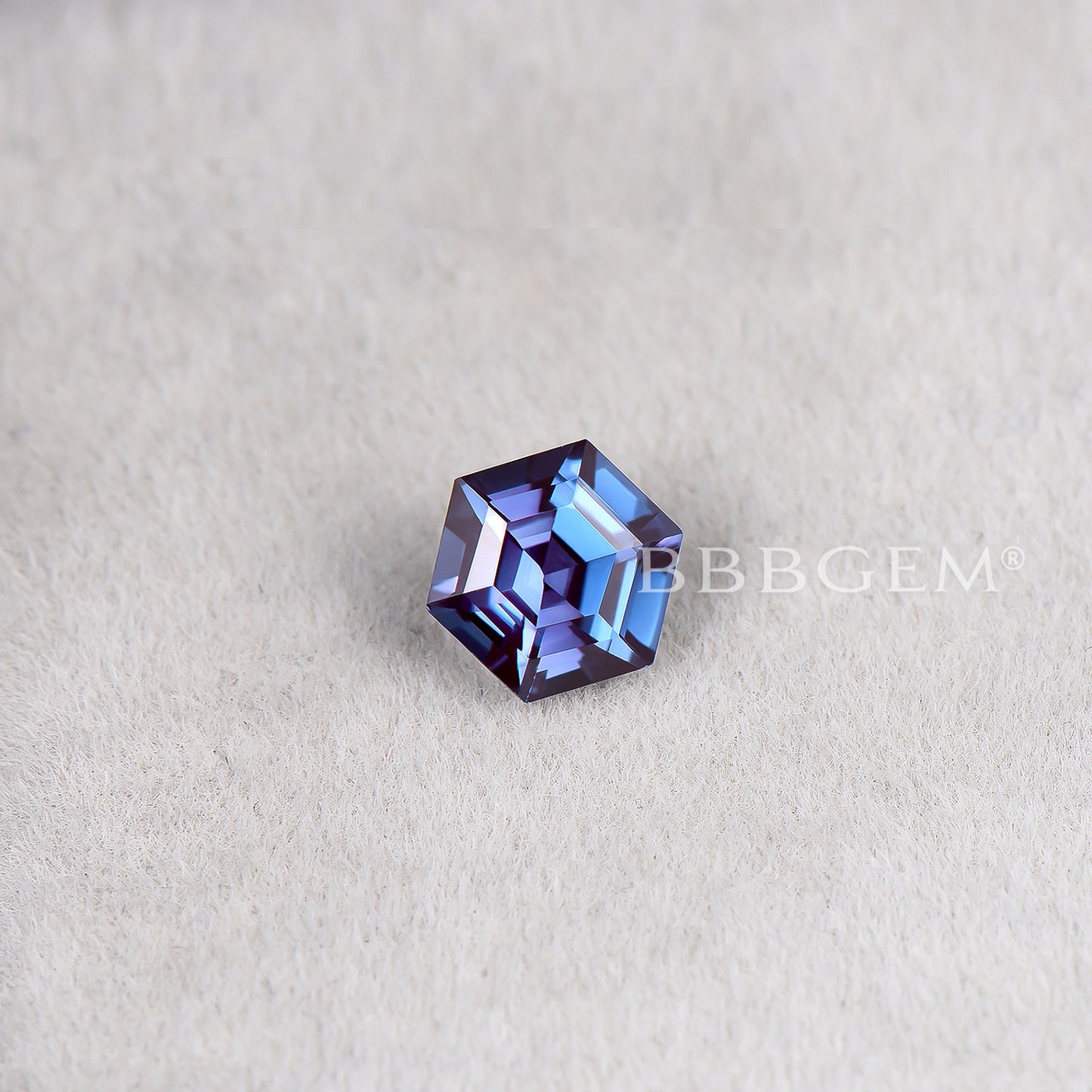 Wholesale Hexagon Cut Color Change Alexandrite June Birthstone