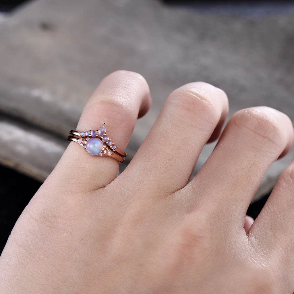 Moonstone Wedding Set