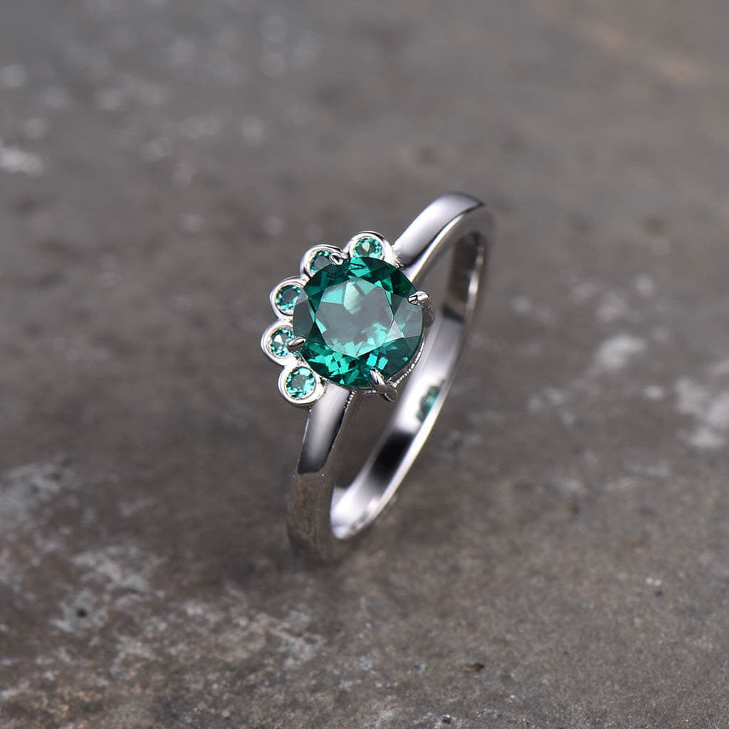 emerald birthstone ring