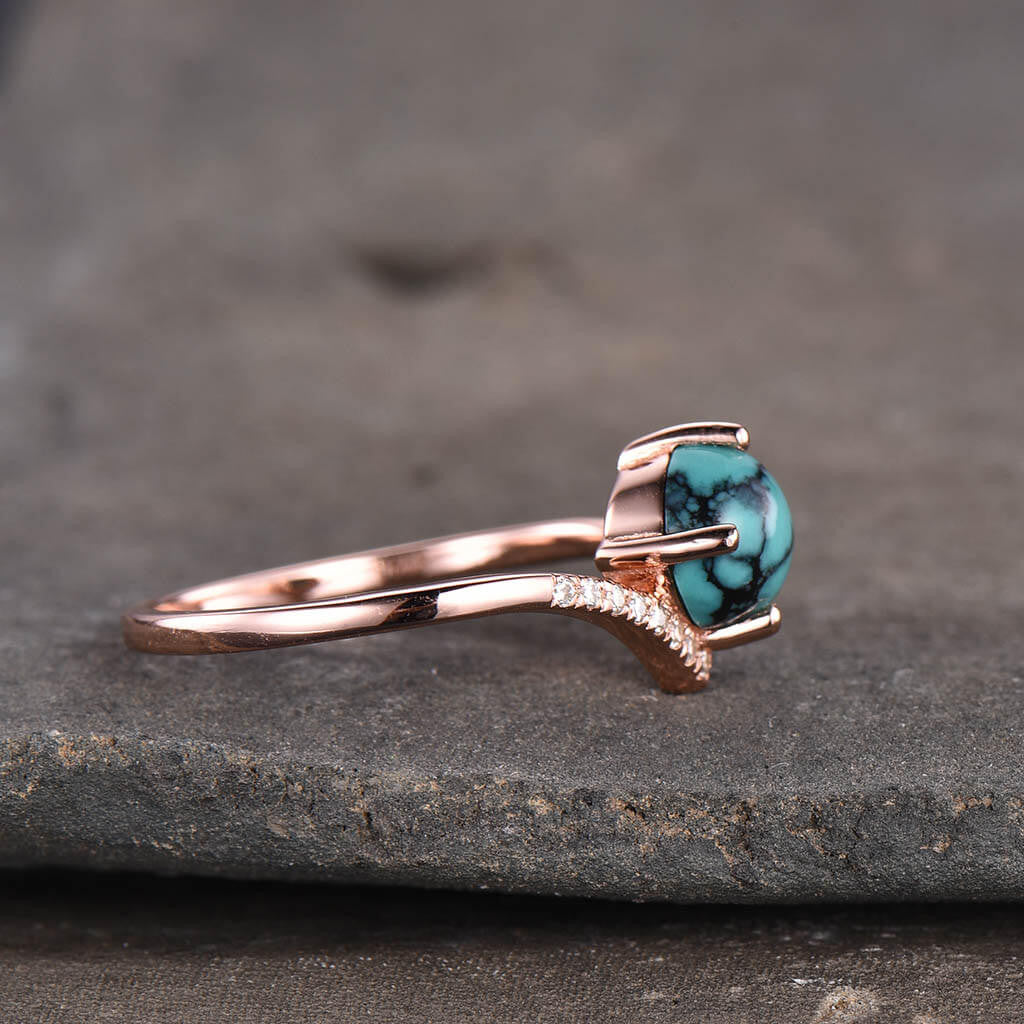 Classic Turquoise Engagement Ring