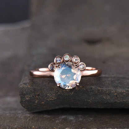 moostone engagement ring