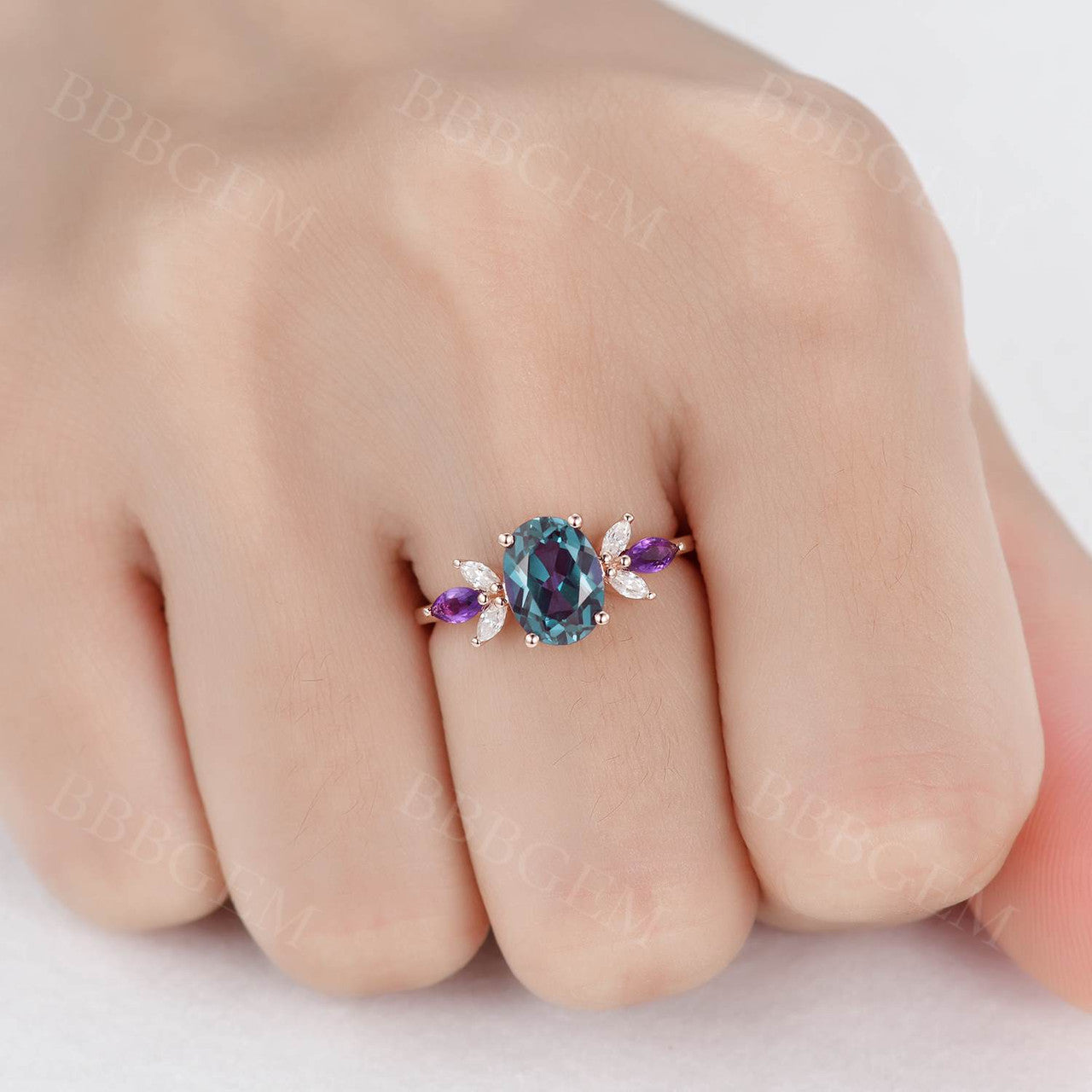 Vintage Alexandrite Rings-BBBGEM Alexandrite Rings