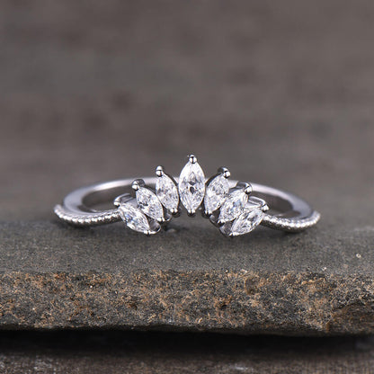 Moissanite Wedding Band