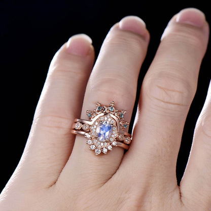 female moonstone engagement ring-BBBGEM Moonstone Ring