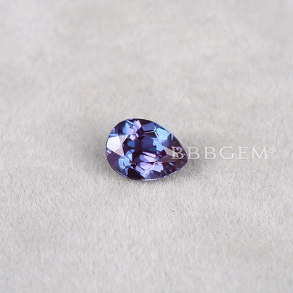 Pear Cut Faceted Loose Alexandrite Gemstone June Birthstone