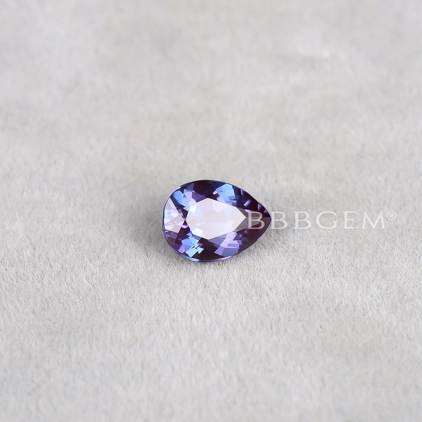 Pear Cut Faceted Loose Alexandrite Gemstone June Birthstone