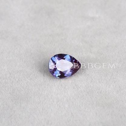 Pear Cut Faceted Loose Alexandrite Gemstone June Birthstone