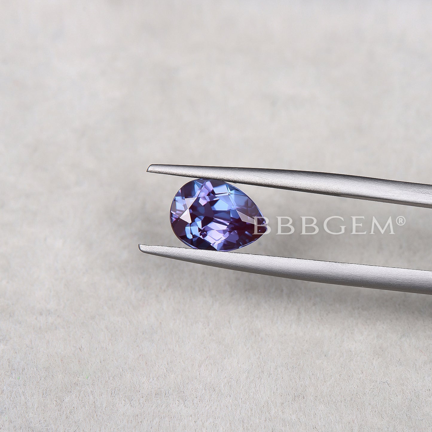 Pear Cut Faceted Loose Alexandrite Gemstone June Birthstone