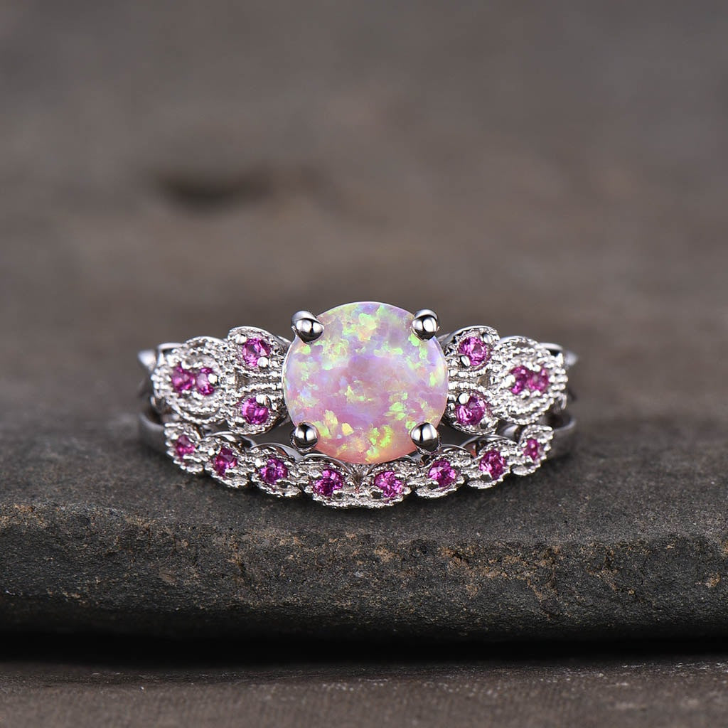  Opal Engagement Ring Sets