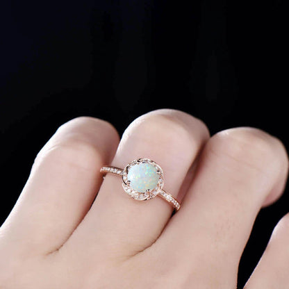 natural opal ring