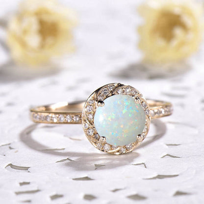 opal engagement ring