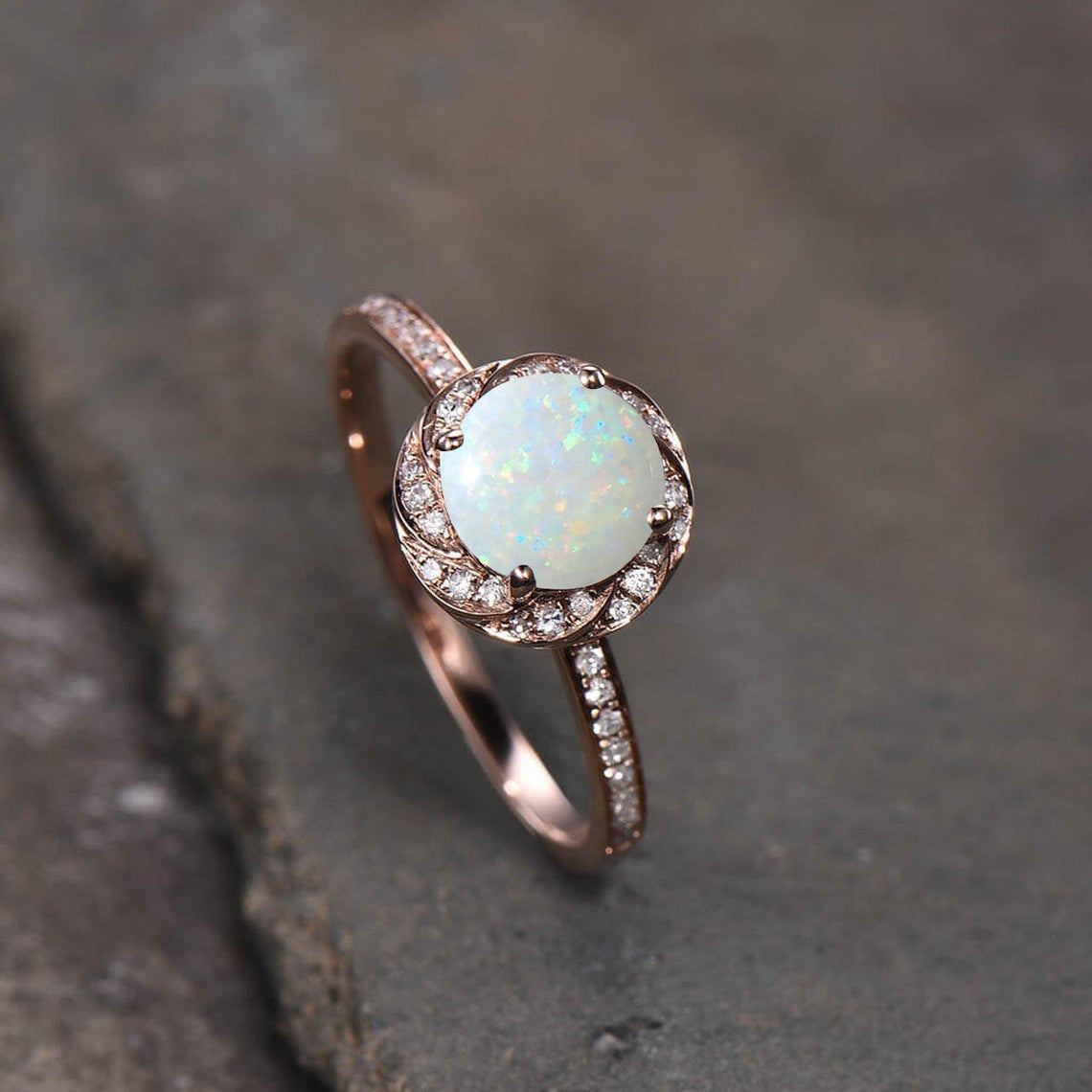 opal wedding ring