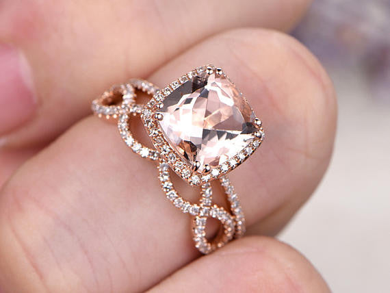 morganite engageemnt ring