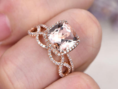 morganite engageemnt ring