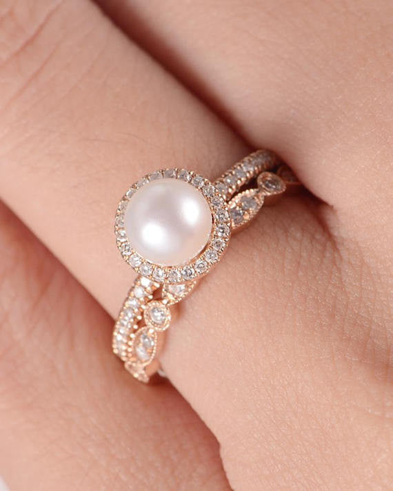 pearl engagement rings near me