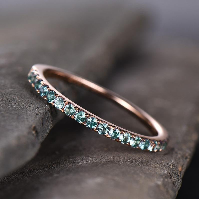 Alexandrite Wedding band