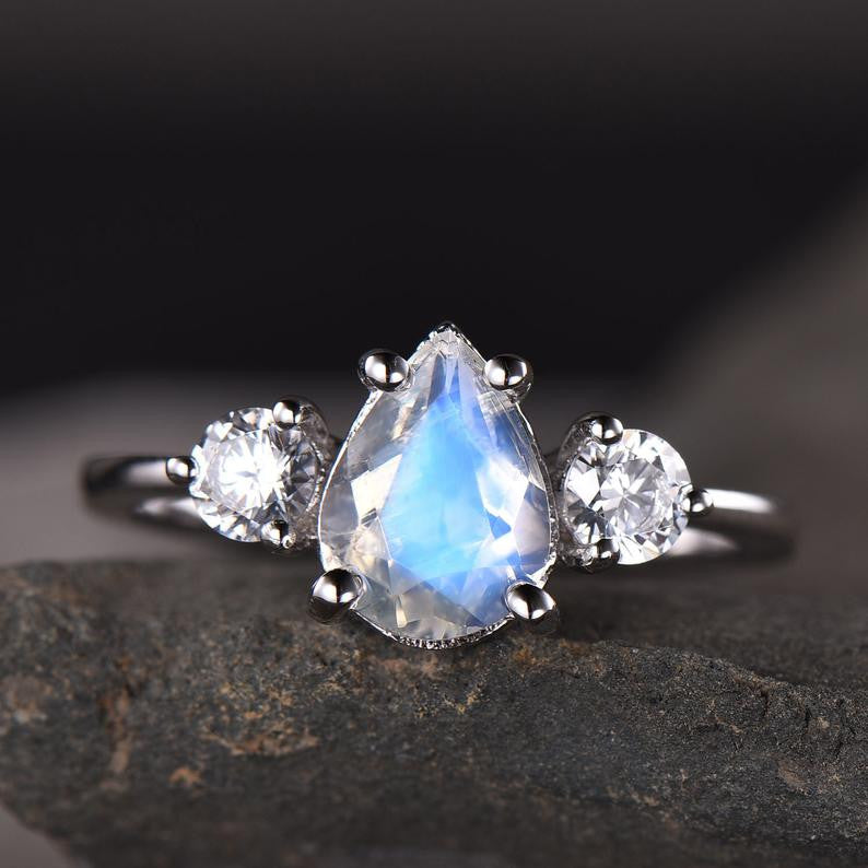 Vintage Female Moonstone engagement ring