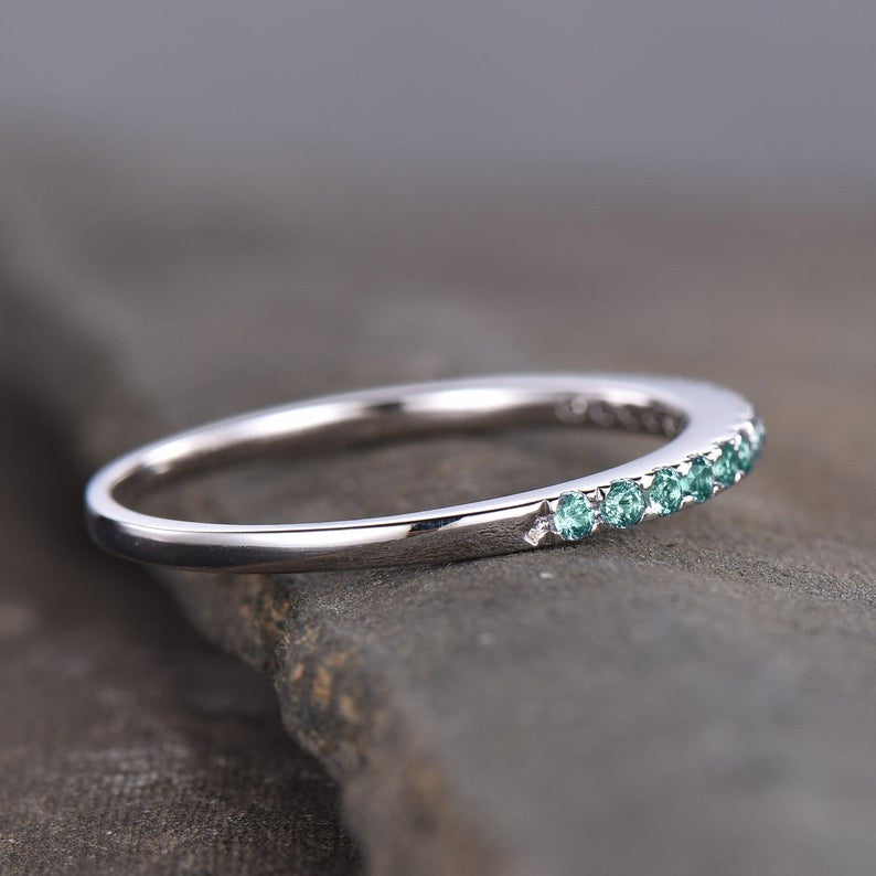 alexandrite eternity band