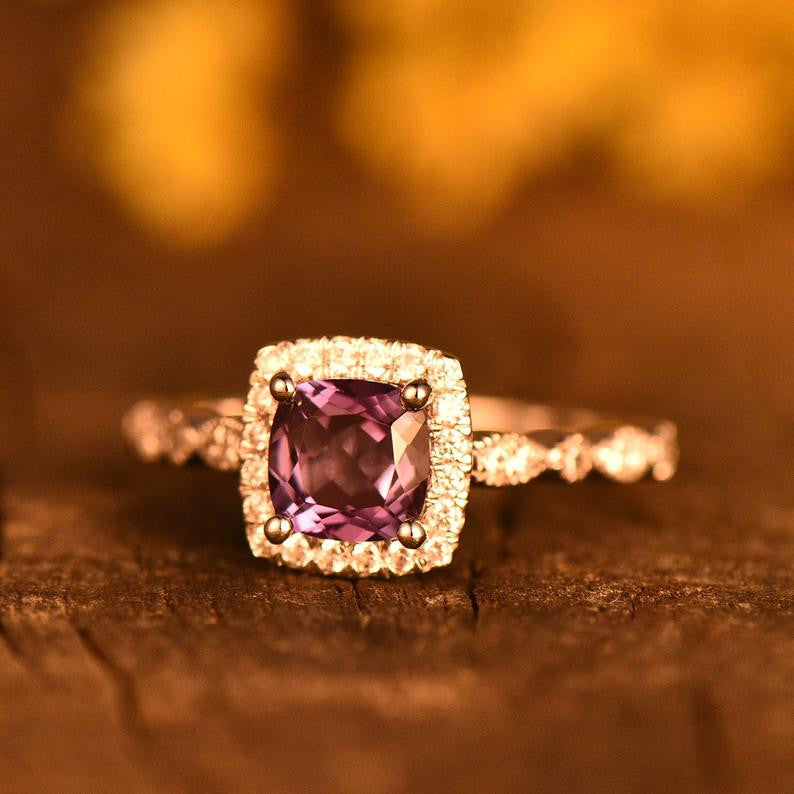 Alexandrite Engagement Ring