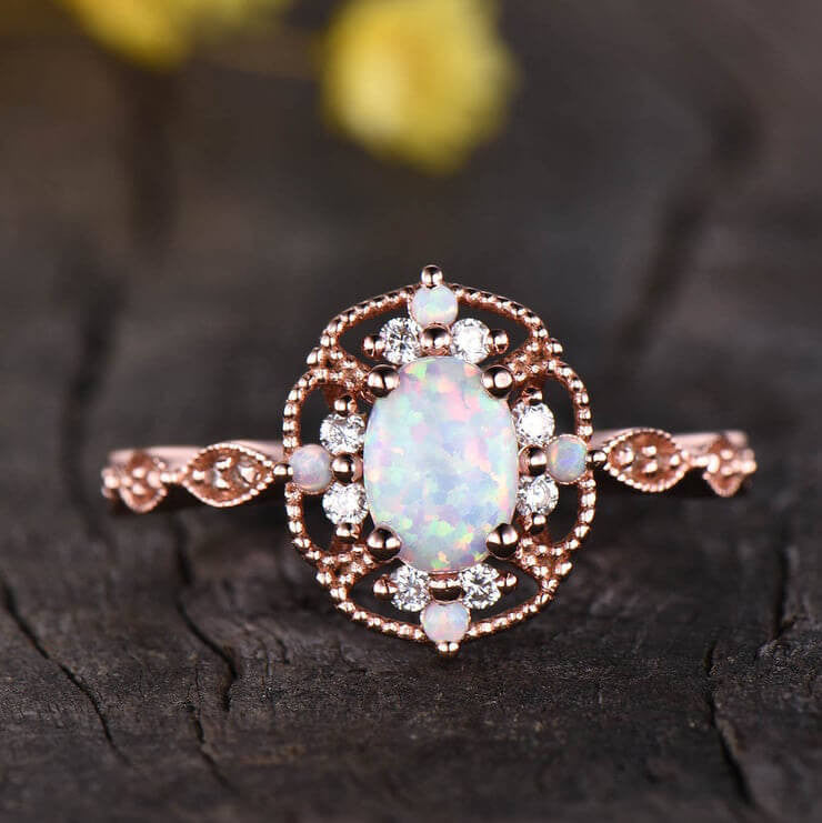 opal engagement ring