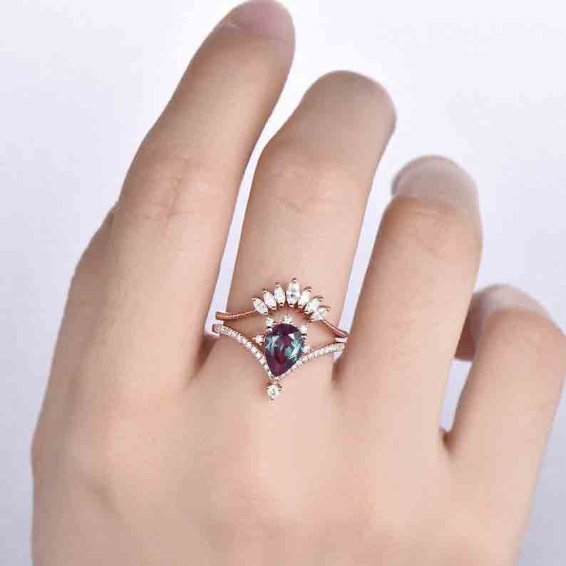 alexandrite engagement ring