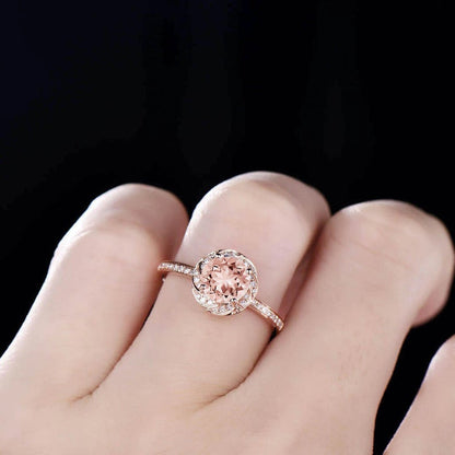 genuine morganite ring