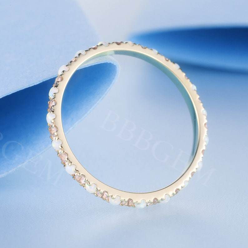 Opal Band-BBBGEM Opal Wedding Rings