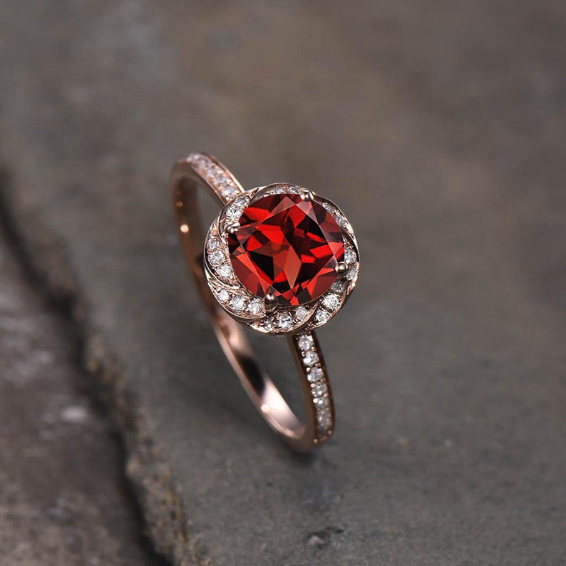 ruby engagement ring