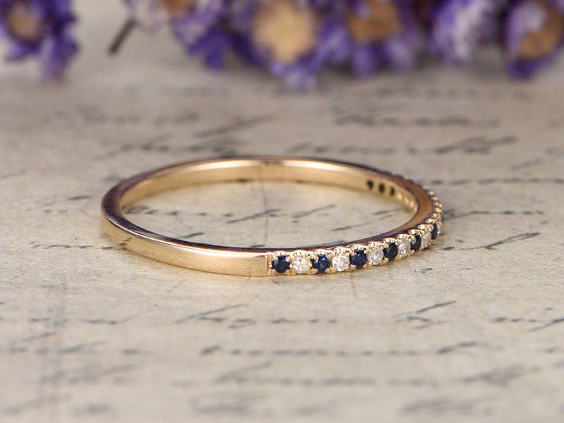 sapphire eternity band