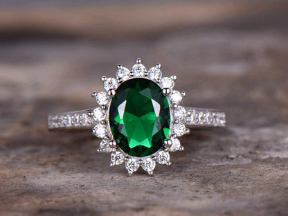 Emerald ring,emerald engagement ring