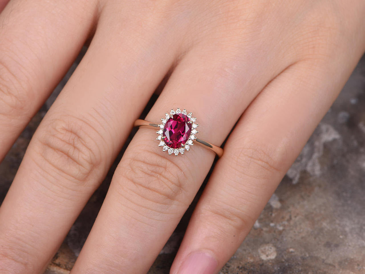 ruby ring-ruby and diamond ring