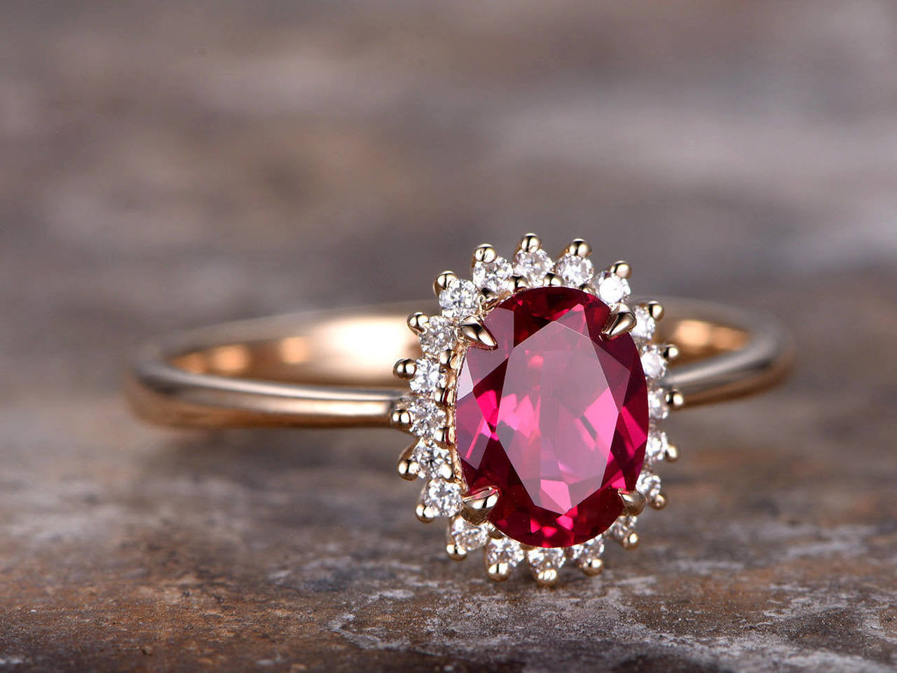 Ruby Engagement ring-vintage ruby rings