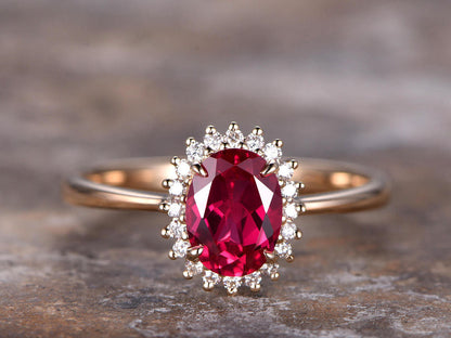 Ruby Engagement ring-ruby wedding rings